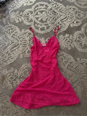 Victoria's Secret Hot Pink Lace Bralette